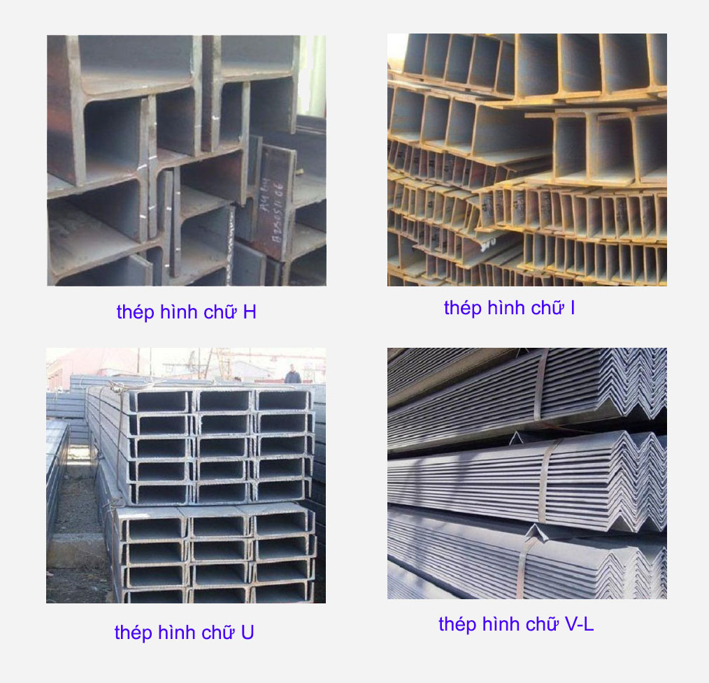 Thép hình chữ  I U H  V nhập khẩu giá tốt từ kho
